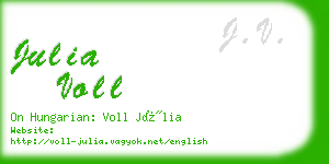 julia voll business card